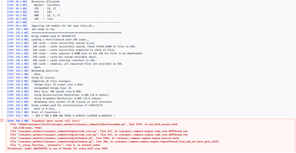 2d classification valueerror index is out of bounds for array